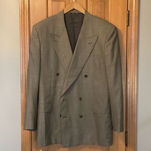 Canali Charcoal Double-Breasted Sport Coat
